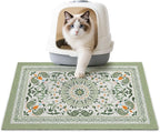 Unicorn Catcher 24"x15" Cat Litter Mat Non-Slip Washable Litter Box Mat | High-Density PVC Litter Catcher Mat Efficiently Traps Scattered Litter From Paws To Keep Floors Clean