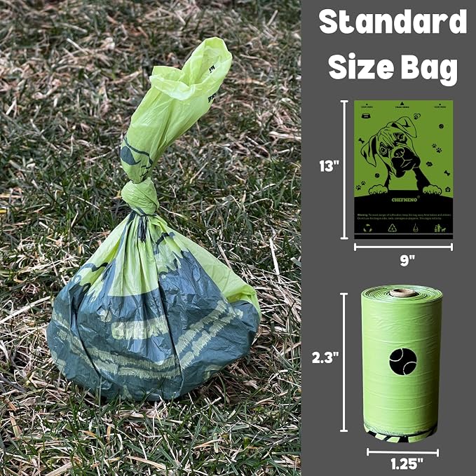 Doggy Poop Bags with Dispenser (576 Bags) Dog Waste Pickup Bags Refill Rolls Cat Waste Bags (Green, 32 Rolls, Lavender Scented)