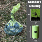 Doggy Poop Bags with Dispenser (576 Bags) Dog Waste Pickup Bags Refill Rolls Cat Waste Bags (Green, 32 Rolls, Lavender Scented)