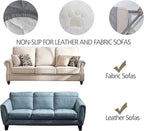 Ameritex Couch Sofa Slipcover 100% Waterproof Nonslip Quilted Furniture Protector Slipcover for Dogs, Children, Pets Sofa Slipcover Machine Washable (Light Grey, 68'')
