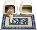 Unicorn Catcher 33"x22" Cat Litter Mat Non-Slip Washable Litter Box Mat | High-Density PVC Litter Catcher Mat Efficiently Traps Scattered Litter From Paws To Keep Floors Clean