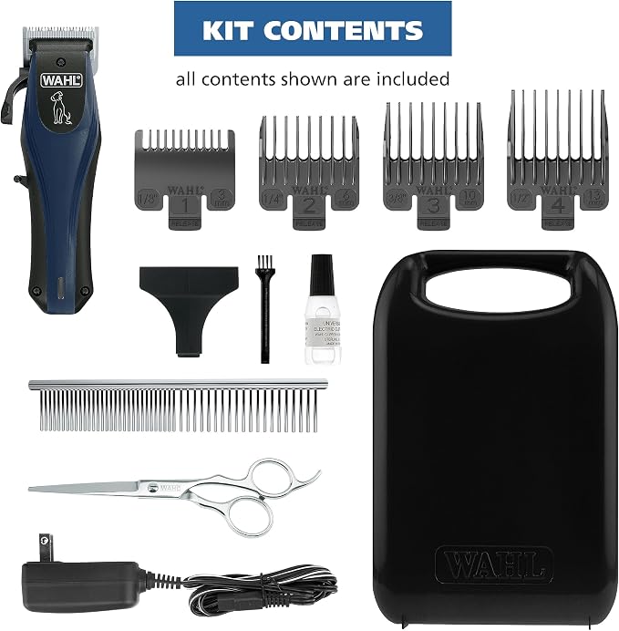 Wahl Power Pro Lithium Ion Rechargeable Cordless Dog Grooming Clipper Kit | Heavy Duty Cordless Electric Dog Clippers For Grooming Thick Coats At Home – Model 3024675