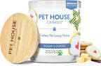 Pet House Candles Plant Based Cookie Scented Candle Clean Burning, Long Lasting for Home, Sugar Cookies