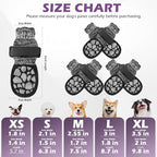 EXPAWLORER Anti Slip Dog Socks to Prevent Licking Paws,Winter Dog Boots & Paw Protectors,Dog Booties for Hardwood Floors with Grippers,Dog Shoes for Hot/Cold Pavement Small Medium Large Senior Dog
