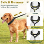 Mayerzon Prong Collar for Large Medium Dogs with Metal Buckle | No Pull Pinch Collar with Hidden Covered Walking Training for Pitbull German Shepherd Doberman Patented