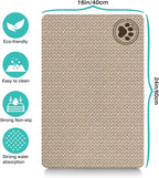 Pet Feeding Mat for Floors Waterproof Dog Mat for Food and Water Absorbent Quick Dry Non Slip mat for Cat Bowls