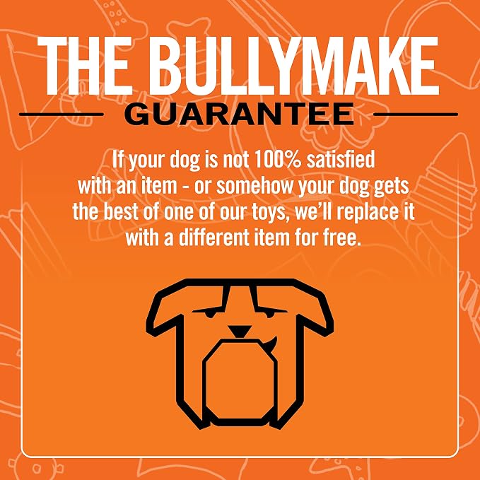 BULLYMAKE Brown Tough Chew Turkey Leg Toy for Dogs, Durable Nylon Dog Toys for Aggressive Chewers, Dental Stimulating, Tough Chew, Boredom Busting, Pet Supplies, Made in USA