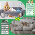 Loiion Cat Scratch Proof Furniture Protector Waterproof Sofa Cover 102"x71" | Pet-Friendly Couch Protector, Anti-Scratch & Anti-Slip Sofa Cover For Cats Dogs Kids, Machine Washable
