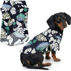 Parisian Pet Palm Leaves Dog Shirt - Cotton Clothes for Large Dogs - Stylish Tropical Dog Outfit - Lightweight and Soft Puppy Clothes - Trendy Tshirts for Dogs - Comfortable Summer Camp Pet Apparel