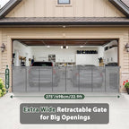 275" Retractable Baby Gates Extra Wide Retractable Fence Outdoor | 22ft Retractable Dog Gates for Doorways Extra Wide Baby Gate, 48" Tall Dog Gate Retractable Pet Gate for Garage, Driveway