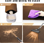 HCY&WLD Cat Litter Mat, Double Layer Cat Litter Box Mat (30x22 Inch, Brown) | Waterproof Urine-Proof Non-Slip Litter Trapping Mat, Soft on Kitty Paws, Scratch-Resistant, Scatter Control, Easy to Clean