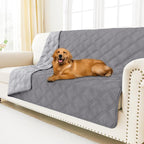 Smiry Waterproof Dog Bed Cover, Reversible Pet Blanket for Sofa Couch | Soft Washable Dog Blanket, Leakproof Couch Cover for Dogs Cats & Furniture Protection, 52x82, Grey/Light Grey