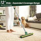 Carpet Rake for Pet Hair Removal Tool, 3 Pcs Dog Cat Hair Brush | 60'' Pet Hair Remover for Pet Owner Reusable Carpet Broom with Long Handle, Lint Brush for Rugs, Mats, Couch, Furniture
