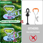 Catapamey Dog Tie Out Cable and Stake,(up to 200lbs) 360° Swivel Dog Run Anchor -with 30FT Heavy Duty Cable,Runner for Yard-Dog Stake for Yard Outdoor Camping
