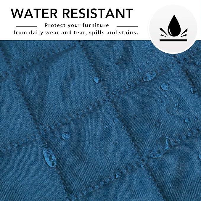 Easy-Going Sectional Couch Covers for Dogs L Shape Sofa Cover Reversible Sofa Slipcover Chaise Lounge Cover Furniture Protector Cover for Pets Dog Cat (42 x 52 inches, Peacock Blue/Peacock Blue) | Soft Sofa Slipcover For Dogs, Fits Left/Right Chaise Lo...