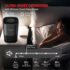 Honeywell Allergen Plus Compact HEPA Small Room Air Purifiers, Black | Honeywell air purifiers for home, Up to 530 ft², Quiet HEPA air purifiers for bedroom, 3-in-1 filter, HPA125B