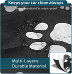 Veckle SUV Cargo Liner for Dogs - Trunk Cover with Bumper Flap Protector | Waterproof Pet Cargo Cover with Side Flaps, Dog Car Seat Cover with Non-Slip Trunk Mat, Prevents Scratches Pet Hair Mud Dirt