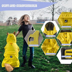 Dog Raincoat Waterproof Reflective Jacket – Lightweight Hooded Poncho with Adjustable Belly Strap & Leash Hole – Rain Slicker Coat for 2XSmall-5XLarge Dogs – Easy to Wear (Yellow XX-Large)