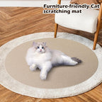 Cat Scratch Furniture Protector, 78.7"x15.8" Cat Scratch Pad for Couch | Trimmable Self-Adhesive DIY Sofa Wall Cats Tower Mat, Replacement Pads from Pet Claws, Beige