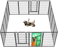 FXW Rollick Dog Playpen, Indoor, Yard & RV Camping, 45" H, 16 Panels | Easy setup, Heavy-duty, DIY layouts, for Large Dogs, Patented