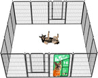 FXW Rollick Dog Playpen, Indoor, Yard & RV Camping, 45" H, 16 Panels | Easy setup, Heavy-duty, DIY layouts, for Large Dogs, Patented