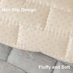 Washable Velvet Dog Couch Cover, Plush Pet Sofa Furniture Protector for 2-3 Cushion Couch, Non-Slip Washable Cover for Dogs(1PC/27.6"x59.1",Light Grey)