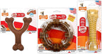 Nylabone Power Chew Customer Favorites Dog Chew Toys, 3 Count, Large | Flavor Medley, peanut butter, and beef flavor, durable dog toys for aggressive chewers, for large breeds up to 50 lbs
