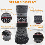 KOOLTAIL Dog Socks to Prevent Licking Paws for Hardwood Floors Anti Slip,Warm Winter Pet Boots&Paw Protector with Grippers,Double Sides Puppy Shoes Booties for Small Medium Large Senior Dogs L