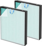 Vital 200S-P Smoke Replacement Filter for LEVOIT Vital 200S-P Air Purifier | 4-in-1 High-Efficiency Filtration with Activated Carbon Vital 200S Filter for Smoke, Ash, Dust, Vital 200S-RF-SR,2 Pack, Blue