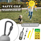 Dog Poop Bags Holder with LED Flashlight|Pet Waste Bags Dispenser for Leash|Doggie Potty Bags Container with Leak-proof Pet Trash Bags and Accessories (1 Holder 15 Bags, Grey and Black)