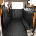 PETICON F150 Floor Cover for Crew Cab Trucks with Fold-Up & Split Seats | Split Zipper, Waterproof & Scratch-Resistant 600D Oxford, Side Door Flaps, Non-slip Base, Protects Interior, Machine Washable