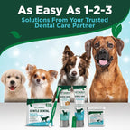 Vet's Best Finger Dental Wipes for Dogs & Cats, Fresh Breath, 50 Count | Finger Dental Wipes, Helps Remove Plaque & Tartar, Freshens Breath, Dog Dental Care, Gentle Oral Care for Dogs & Cats