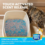 Fresh Step Cat Litter Crystals Deodorizer, Non Toxic Odor Neutralizing Crystals for Litter Boxes that Help Control Smells and Keep Home Areas Fresh, Fresh Scent, 30 Ounce | Non-toxic crystals neutralize odor at the source in any litter box, keeps home ...