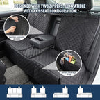 Dog Car Seat Cover, Back Seat Cover for Dog Pet Car Seat Universal Waterproof Scratch Proof Nonslip Durable Soft Pet Backseat Protector for Cars Trucks & SUVs (Black)