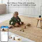VIMTAG 5G/2.4G 4MP Cameras for Home Security-Outdoor/Indoor Camera for Dog/Cat/Pet/Nanny/Baby, Wired, Color Night Vision, Free AI Detection, 2-Way Audio, 24/7 SD Recording,Support Alexa Cloud SD Card