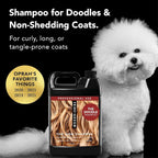 Pride and Groom The Non Shedder | Dog Grooming Shampoo For Doodles and Dogs that Do Not Shed | Tearless All Natural Body Wash with Essential Oils & Coat-Specific Ingredients that Enhance Shine – 128oz
