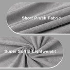 Couch Cover for 2 Cushion Sofa, Washable Cat Scratch Proof Sofa Covers Love Seat L Shape Soft Sectional Sofa Slipcover Furniture Protector for Dogs Pets Kids, 71" x 102", Light Grey