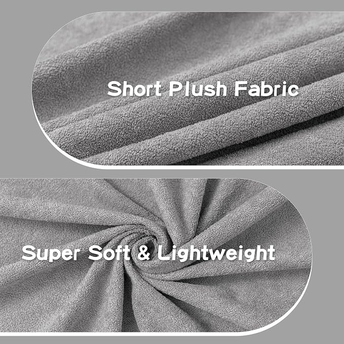 Small Couch Cover Oversized Armchair Sofa Covers Washable for Dogs Single Recliner Sofa Slipcover, Cat Scratch Proof Soft Sofa Throw Protector for Pets, 71" x 91", Light Grey