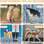 Dog Shoes for Medium Large Dogs, Dog Boots & Paw Protectors to Prevent Licking, Anti-Slip Dog Booties with Reflective for Summer Hot Pavement, Outdoor Hiking, Hardwood Floors (Size 1)