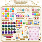 Leitee 100 Pcs Cat Toys Assortment with 1 Gift Storage Bag, Interactive Cat Play Set for Indoor Kitten, Colorful Springs, Mouse Toys, Chew Ropes, Balls, Bells & Sisal Ball