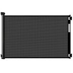 70 Inch Wide Retractable Baby Gate for Doorways, Extra Long Dog Gate Indoor Pet Gate Retractable Gate Outdoor Gates for Decks, Extra Long Baby Gates for Large Openings, Black