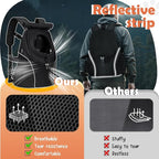 WOYYHO Pet Dog Carrier Backpack with Windows, Ventilated Small Dog Backpack | Breathable Top & Side Windows, Safety Belt, Storage Pockets, Small Dog Front Backpack, for Travel Hiking Outdoor, Black2.0, L
