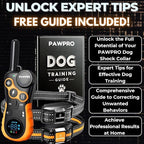 Dog Shock Collar with Remote, Unmatched 4-Mile Range, Night-Light Mode, Training Guide Included, 124 Training Levels & 4 Modes, Beep Vibration Shock, Waterproof Rechargeable, Fits All Dogs (2 Collars)