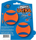 Chuckit! Ultra Ball Dog Toy - Medium Bouncy Fetch Balls For Dogs 20-60 lbs - Made from Durable Rubber - Floating Water Pet Toys - Size Medium - 2.5-inch Diameter - Pack of 4