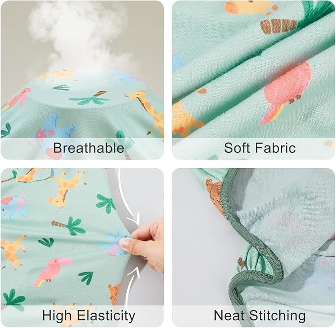 Bienbee Dog Pajamas, 4 Pack Adjustable Onesies for Small to Large Dogs XS | Dog Shedding Suit with Soft Fabric, Breathable & Stretchy, and Adjustable Back Length for Sleeping Lounging and Daily Use