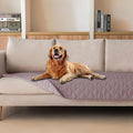 gogobunny 100% Double Sided Waterproof Dog Blanket Soft Pet Bed Cover Reversible Protect Furniture Couch Sofa Car for Puppy Large Dog Cat (Dark Sea Fog/Light Sea Fog, 30x90 Inch (Pack of 1))