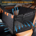 BONTHEE Back Seat Extender for Dogs,Hard Bottom Dog Car Seat Cover for Back Seat Holds 400lbs,Waterproof Anti-Scratch PU Leather Backseat Extender for Dogs,Dog Hammock for Car SUV Truck