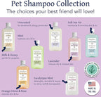 Bobbi Panter Soothing Dog Shampoo Tea Tree, Lavender, Cucumber & Oat Protein – Natural Formula for Sensitive Skin & Irritation Relief, Tear-Free, 30:1 Concentrate, Made in USA, 14 oz