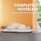 Self Warming Cat Bed Self Heating Cat Dog Mat Pad 29.1 x 18.9 in Extra Warm | Non Electric, Self Heated Cat Bed for Indoor Outdoor Pets, Removable Washable Cover, Non Slip Bottom, Crinkle-Free, Grey