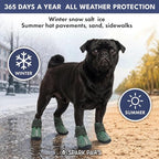 Spark Paws 365 Dog Shoes - All-Season Boots for Winter Snow & Hot Pavement | Water-resistant, anti-slip, stay-on straps - rain, ice & summer booties in one. Reflective; small, medium & large dogs